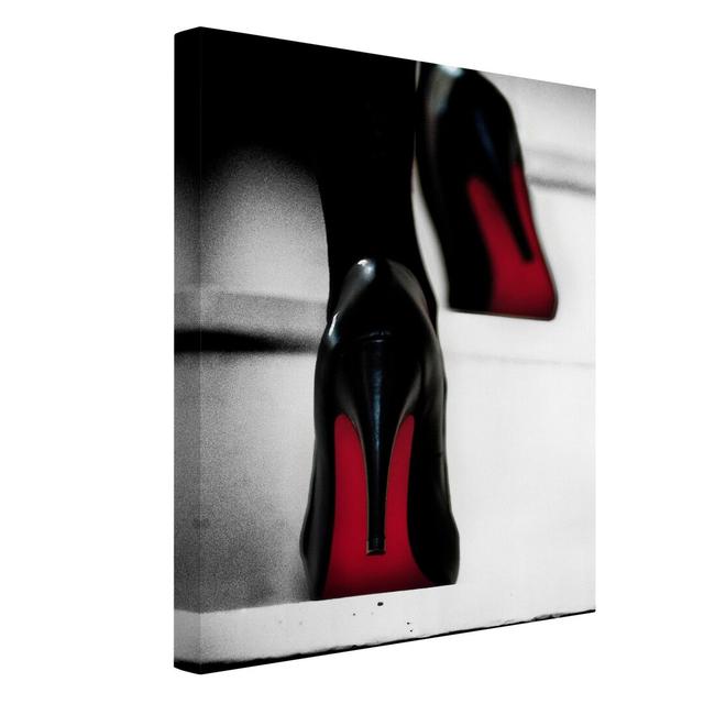 High Heels in Red - Wrapped Canvas Graphic Art Canora Grey on Productcaster.