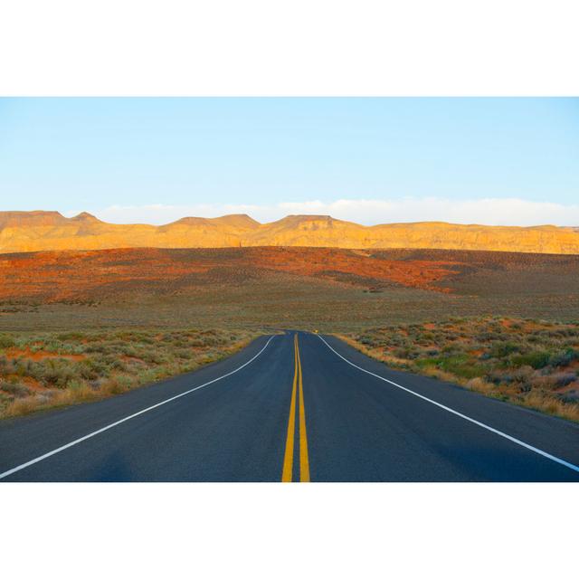 Desert Highway by GibsonPictures - No Frame Art Prints on Canvas Natur Pur Size: 20cm H x 30cm W on Productcaster.