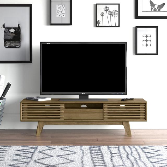 Emaline TV Stand for TVs up to 60" Mercury Row Colour: Riviera Oak on Productcaster.