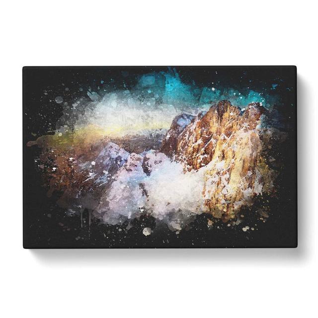 Hoher Dachstein Mountain in Austria - Wrapped Canvas Graphic Art Print East Urban Home Size: 35cm H x 50cm W x 3cm D on Productcaster.