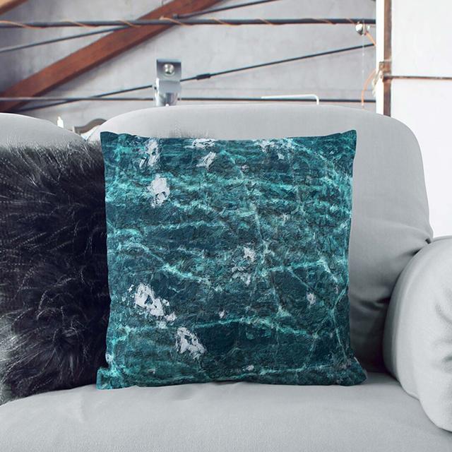 A Frozen Lake in Abstract Cushion with Filling East Urban Home Size: 40 x 40 cm, Backing Colour: White on Productcaster.