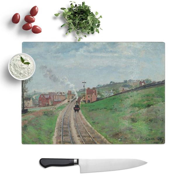 Lordship Lane Dulwich by Camille Pissarro Chopping Board East Urban Home Size: 0.4cm H x 20cm W x 28.5cm L on Productcaster.