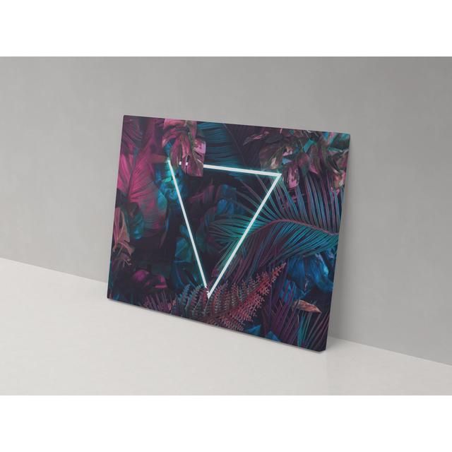 Neon Forest - Wrapped Canvas Painting Metro Lane Size: 52cm H x 82cm W x 4cm D on Productcaster.