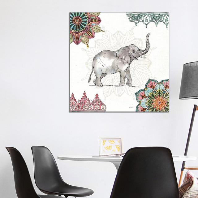 Mandala Morning III by - Wrapped Canvas Graphic Art Latitude Vive Size: 93.98cm H x 93.98cm W x 1.91cm D on Productcaster.