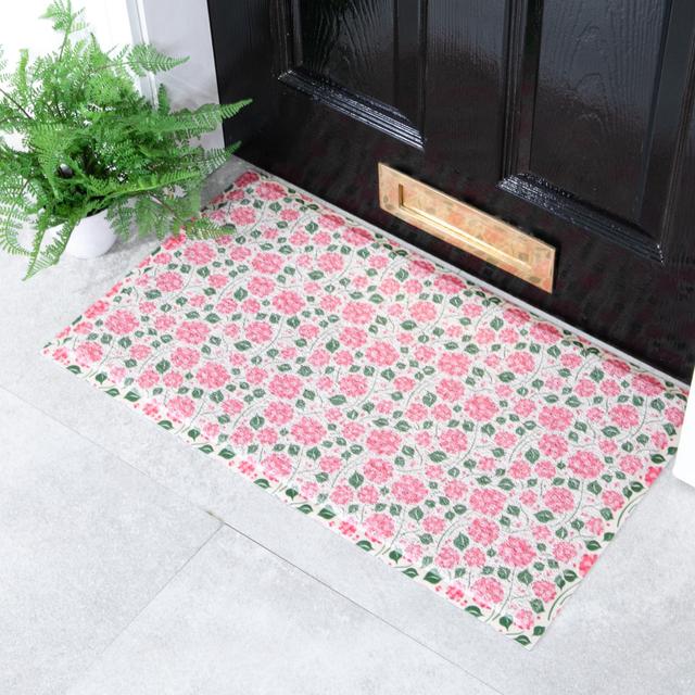 Kamren 40 x 70 cm Non-Slip Indoor Door Mat Happy Larry on Productcaster.