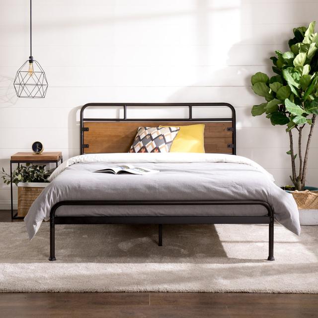 Barkev Bed Wade Logan Mattress Size: Double (4'6) on Productcaster.