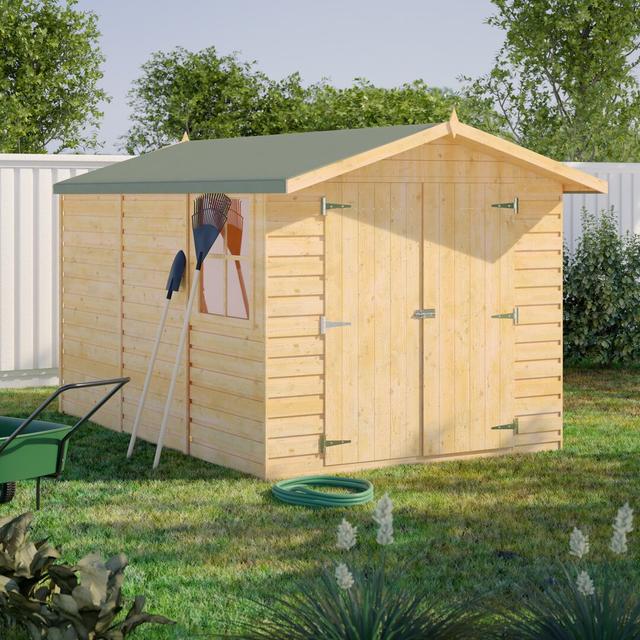 Guernsey 10 ft x 7 ft Double Door Shed Shire GB Installation Included: Yes on Productcaster.