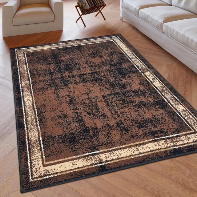 Brown Area Rug Williston Forge Rug Size: Rectangle 160 x 225cm on Productcaster.