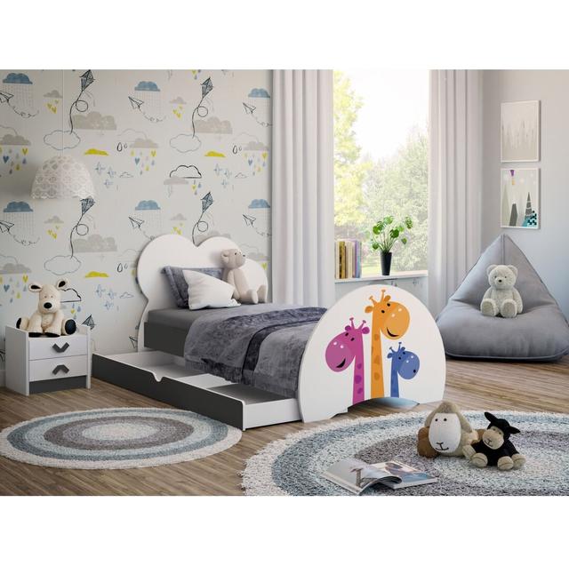 Nikolas European Toddler (80 x 160cm) Bed Frame with Drawers Isabelle & Max Colour (Bed Frame): Graphite on Productcaster.