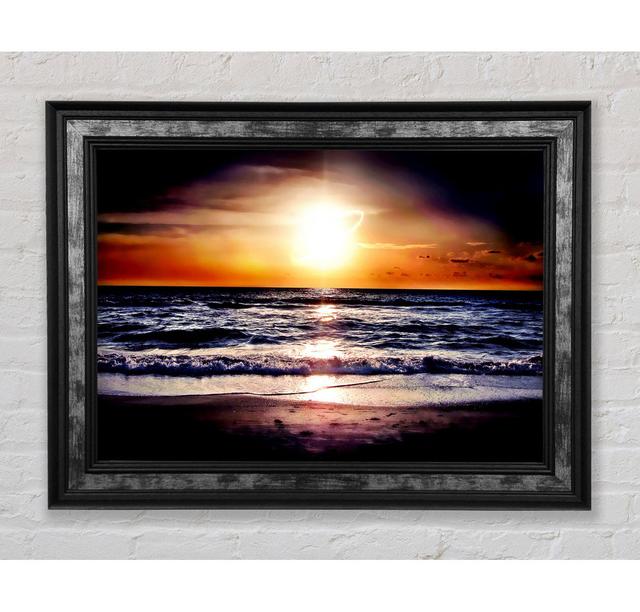 Blazing Sun Star Ocean - Single Picture Frame Art Prints Bright Star Size: 59.7cm H x 84.1cm W x 8cm D on Productcaster.