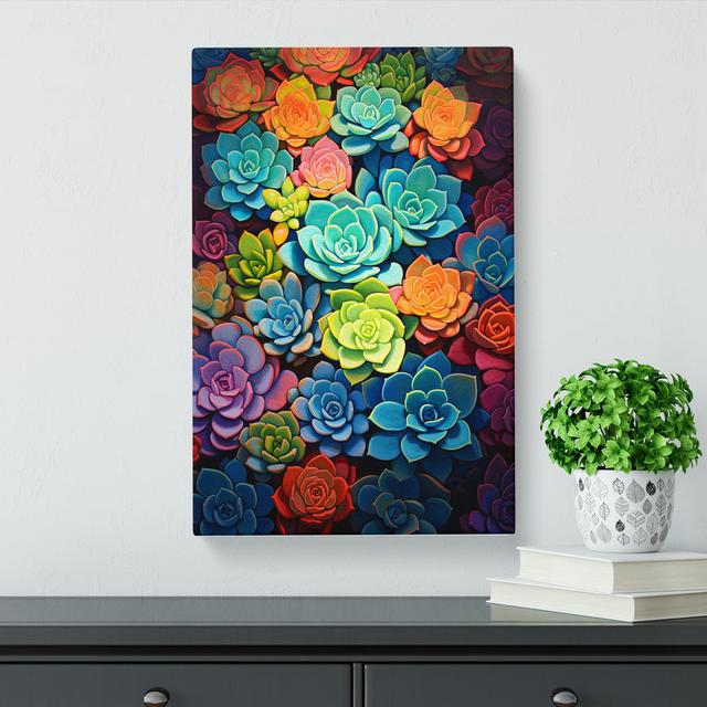 Succulent Modern - No Frame Print World Menagerie Size: 76cm H x 50cm W x 3cm D on Productcaster.