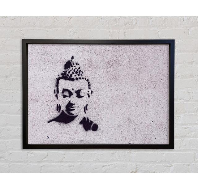 Buddha 11 Framed Print - Picture Frame Graphic Art on Canvas ClassicLiving Size: 59.7cm H x 84.1cm W x 3.3cm D, Format: Light Grey Framed Canvas on Productcaster.