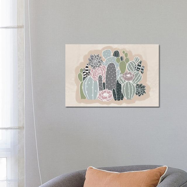 Floral Cactus Family by Katie Bryant - Wrapped Canvas Graphic Art Latitude Vive Size: 45.72cm H x 66.04cm W x 1.905cm D on Productcaster.