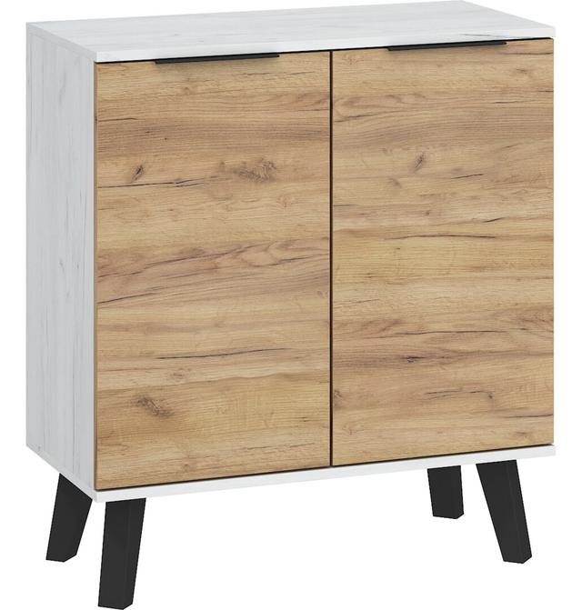 Thatcham 80 Cm Wide Sideboard Latitude Run Colour (Body/Front): White Craft/Golden Craft on Productcaster.