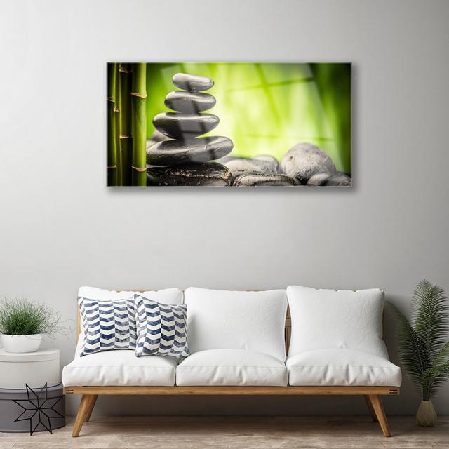 Bamboo Stones - Unframed Photograph on Glass Brayden Studio on Productcaster.