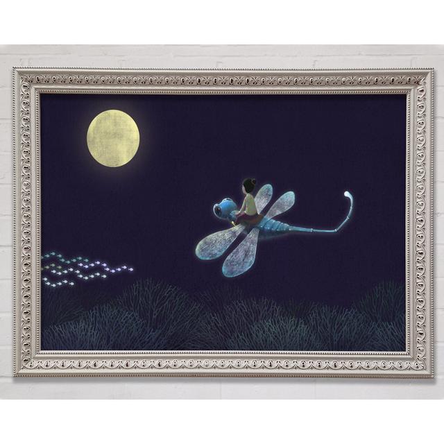 Riding On The Dragonfly - Single Picture Frame Art Prints Bright Star Size: 21cm H x 29.7cm W x 3cm D on Productcaster.