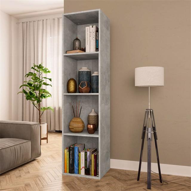 Book Cabinet 17 Stories Colour: Concrete Grey on Productcaster.