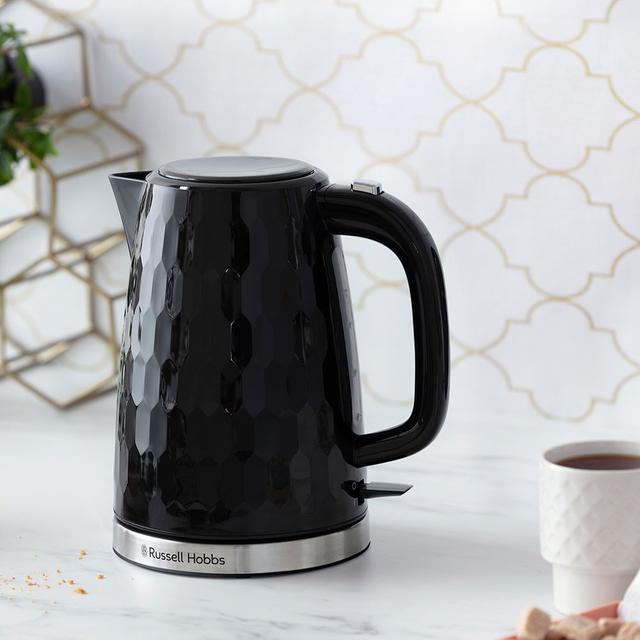 Honeycomb Rapid Boil 1.7L Kettle Russell Hobbs Colour: Black on Productcaster.