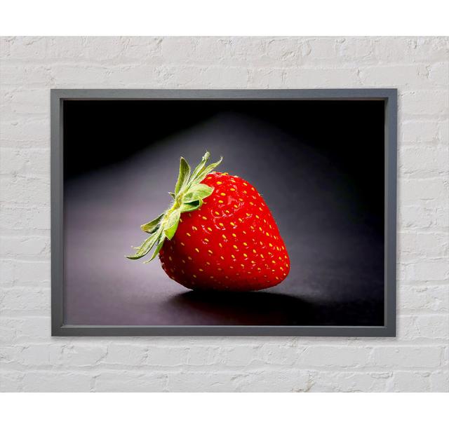 Single Strawberry Delight - Single Picture Frame Art Prints on Canvas 17 Stories Size: 84.1cm H x 118.9cm W x 3.3cm D on Productcaster.