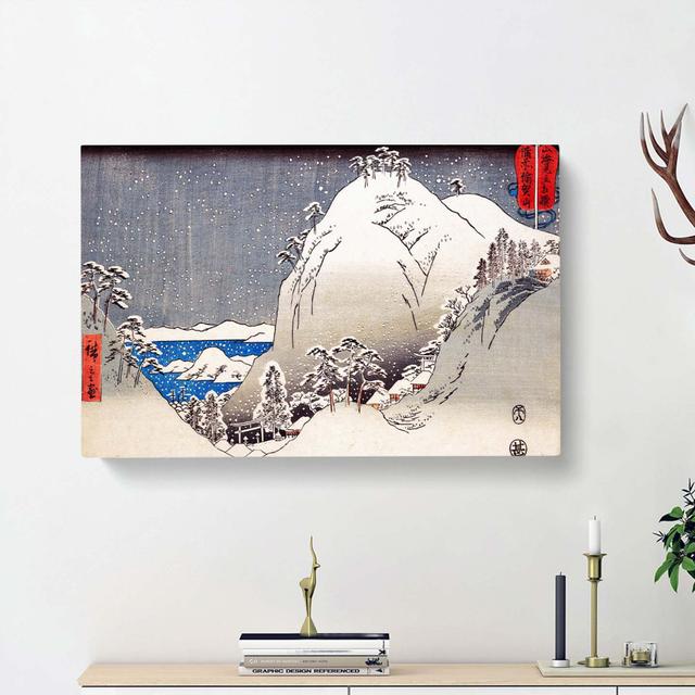 Mount Yuga In Bizen Province by Utagawa Hiroshige - Wrapped Canvas Painting East Urban Home Size: 40cm H x 60cm W x 3cm D on Productcaster.