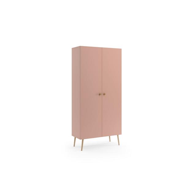 Alpaugh Manufactured Wood Wardrobe George Oliver Finish: Light Pink on Productcaster.