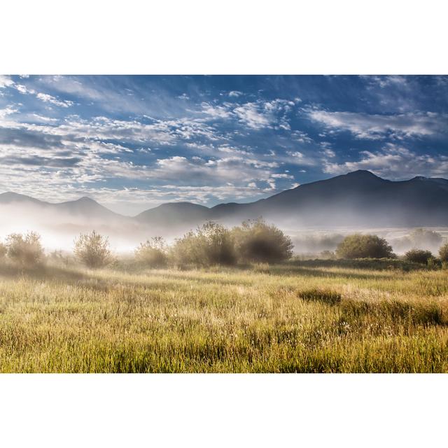 Shiny Sunrise, Yellowstone National Park North Montana USA by Kinzie-Chye - Wrapped Canvas Print Ebern Designs Size: 24"H x 36"W on Productcaster.