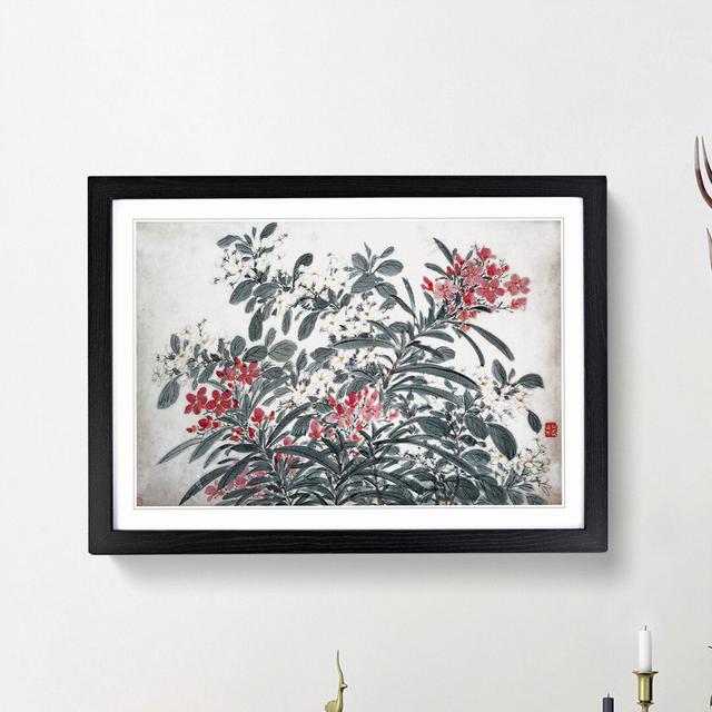 Garden Flowers Vol.9 by Chen Daofu - Picture Frame Painting Print East Urban Home Frame Option: Black Framed, Size: 36cm H x 48cm W x 2cm D on Productcaster.