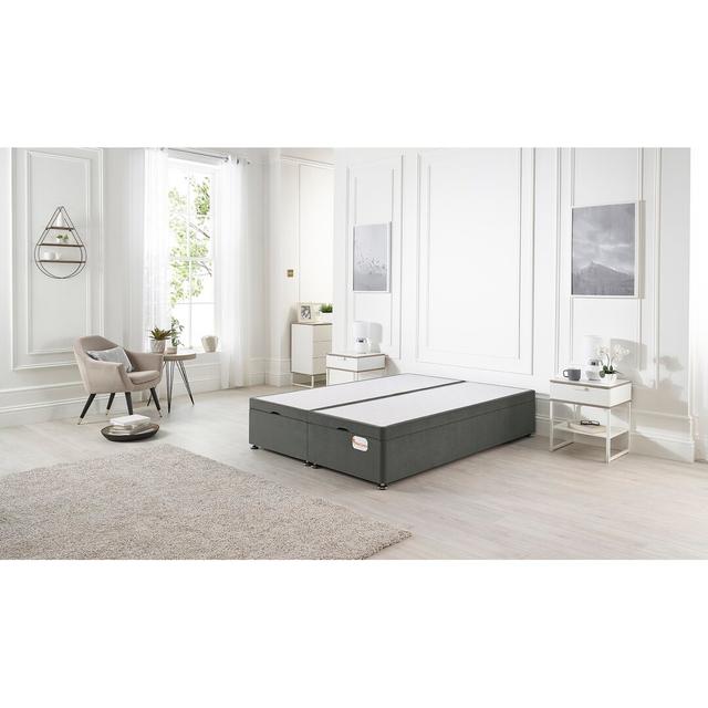 Flexby Ottoman Bed Ebern Designs Colour: Grey, Size: Small Double (4') on Productcaster.