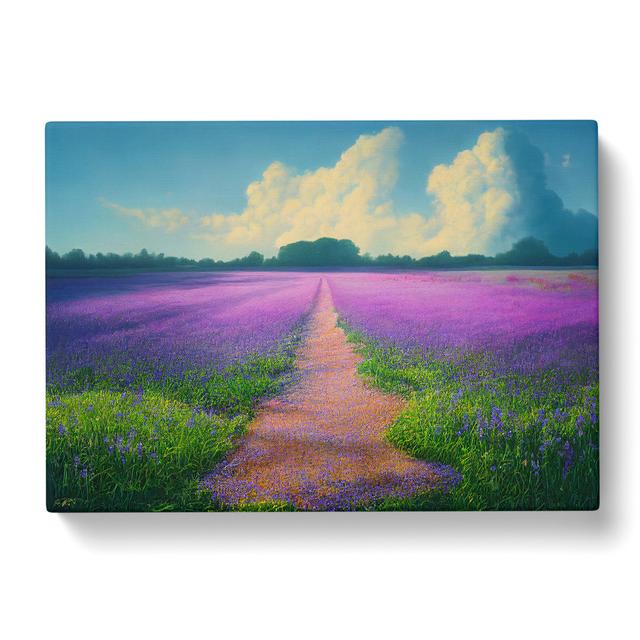 Fantastic Bluebell Field - Wrapped Canvas Graphic Art ClassicLiving Size: 40cm H x 60cm W x 3cm D on Productcaster.