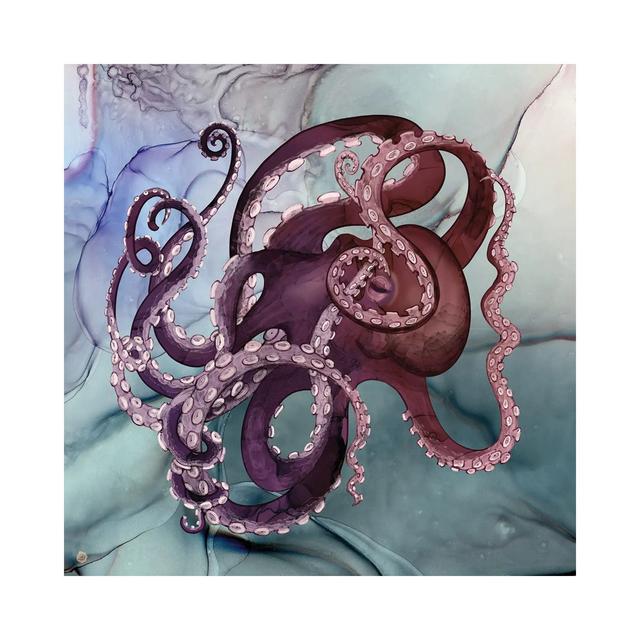 Octopus In A River Of Ink Highland Dunes Size: 45.72cm H x 45.72cm W x 1.91cm D on Productcaster.