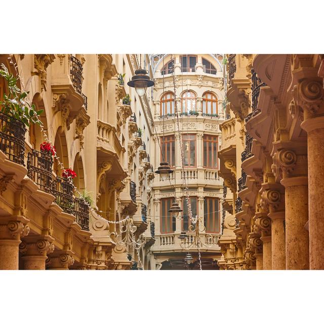 Classic Antique Buildings. Spain by ABBPhoto - Wrapped Canvas Print Marlow Home Co. Size: 51cm H x 76cm W on Productcaster.