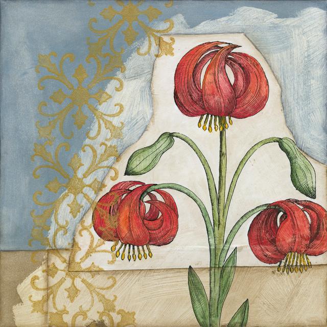 Vintage Lilies II by Megan Meagher - Wrapped Canvas Art Prints Rosalind Wheeler Size: 30cm H x 30cm W x 3.8cm D on Productcaster.