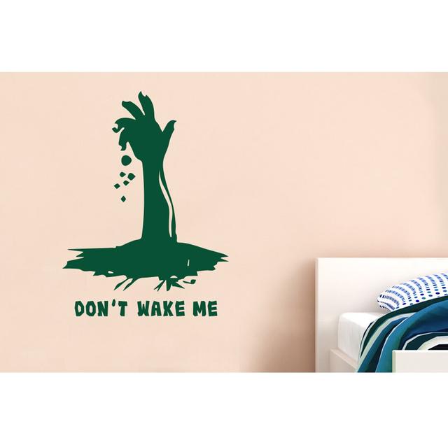 Don't Wake Me Wall Sticker Happy Larry Colour: Dark Green, Size: Medium on Productcaster.