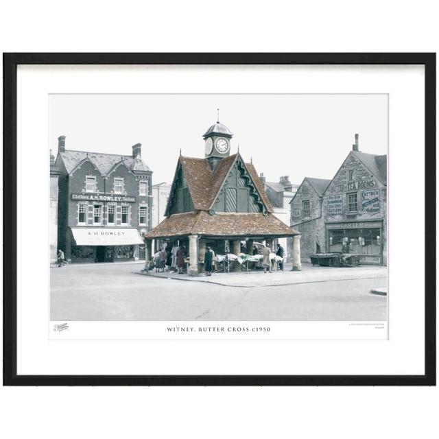 'Witney, Butter Cross C1950' by Francis Frith - Picture Frame Photograph Print on Paper The Francis Frith Collection Size: 40cm H x 50cm W x 2.3cm D on Productcaster.