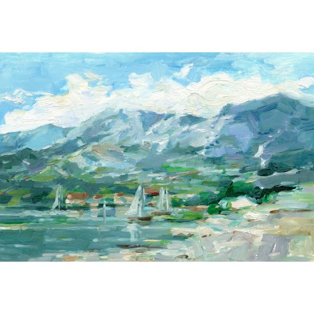 Sailing Along The Coast I by Ethan Harper - Wrapped Canvas Painting Longshore Tides Size: 30cm H x 46cm W x 3.8cm D on Productcaster.