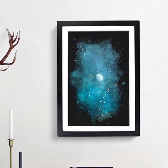 High Moon - Picture Frame Painting Print East Urban Home Frame Option: Black Framed, Size: 33cm H x 24cm W x 2cm D on Productcaster.