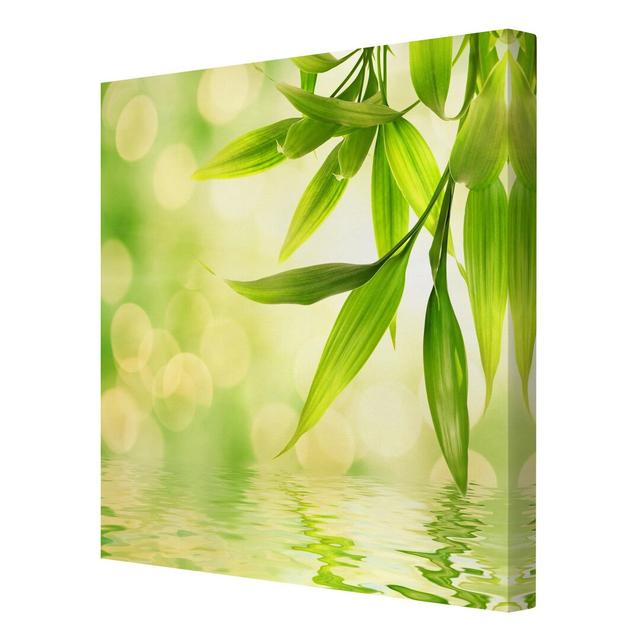 Green Ambiance I - Wrapped Canvas Graphic Art Print East Urban Home Size: 70cm L x 70cm W on Productcaster.