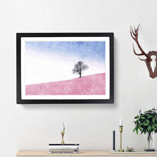 The Tree Swing - Picture Frame Painting Print East Urban Home Size: 24cm H x 33cm W x 2cm D, Frame Option: Black Framed on Productcaster.