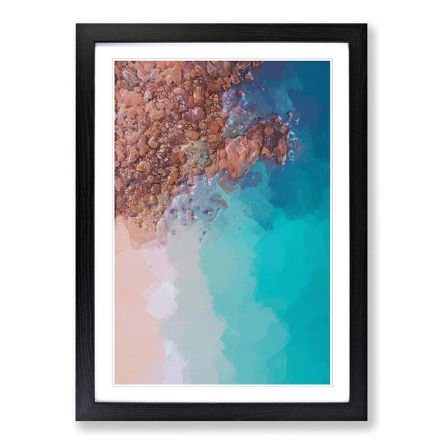 View of Shek O Beach in Hong Kong in Abstract - Picture Frame Graphic Art Print East Urban Home Size: 91cm H x 60cm W x 2cm D, Frame Option: Black on Productcaster.