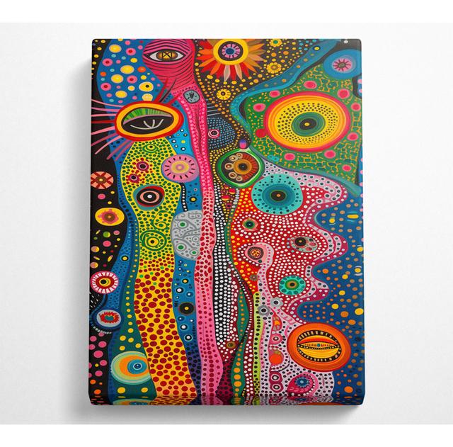 Trippy Pattern - Wrapped Canvas Art Prints World Menagerie Size: 121.9cm H x 81cm W x 10cm D on Productcaster.