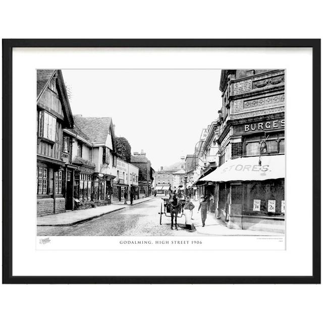 'Godalming, High Street 1906' by Francis Frith - Picture Frame Photograph Print on Paper The Francis Frith Collection Size: 28cm H x 36cm W x 2.3cm D on Productcaster.