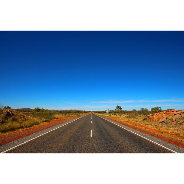 Australian Outback Highway by Totajla - Wrapped Canvas Print 17 Stories Size: 61cm H x 91cm W on Productcaster.