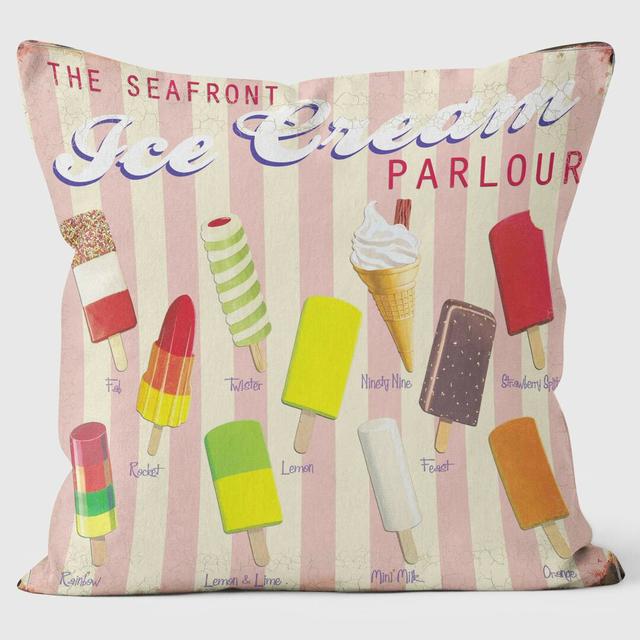 Ice Cream Parlour - Martin Wiscombe - Art Print Cushion We Love Cushions on Productcaster.