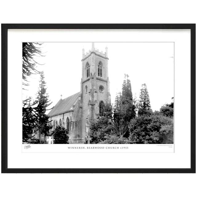 'Winnersh, Bearwood Church C1955' by Francis Frith - Picture Frame Photograph Print on Paper The Francis Frith Collection Size: 45cm H x 60cm W x 2.3c on Productcaster.