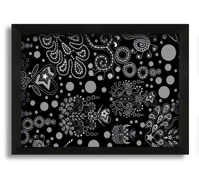 Bloom Explosion Blue - Picture Frame Graphic Art on Canvas ClassicLiving on Productcaster.