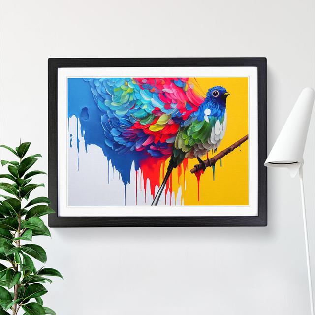 Bird Splash Vol.1 Abstract - Single Picture Frame Print ClassicLiving Size: 34cm H x 46cm W x 2cm D, Frame Option: Black on Productcaster.