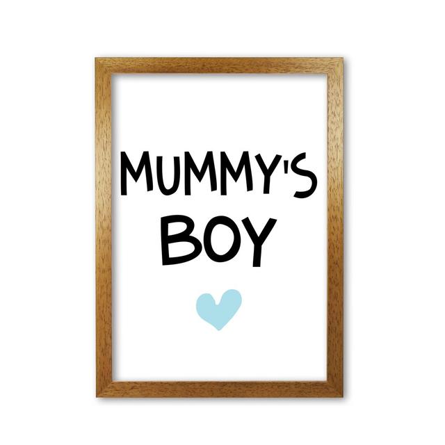 Mummy's Boy - Print East Urban Home Format: Honey Oak Frame, Size: 85 cm H x 60 cm W x 5 cm D on Productcaster.