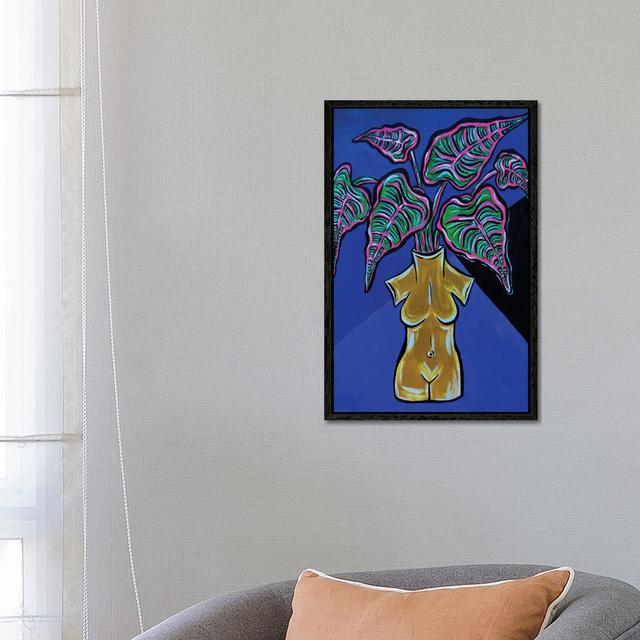 Body Vase Mustard by Nicoleta Paints - Gallery-Wrapped Canvas Giclée on Canvas Lark Manor Size: 66.04cm H x 45.72cm W x 3.81cm D, Format: Black Framed on Productcaster.