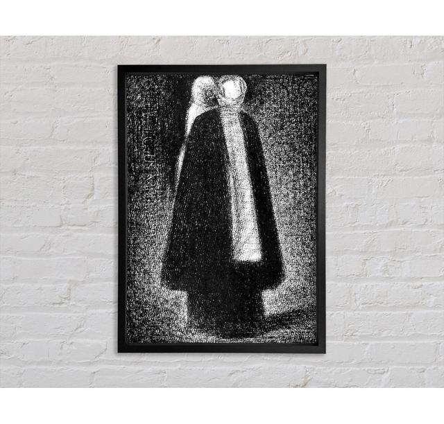 Seurat Nurse Framed Print Rosalind Wheeler Format: Walnut Framed Canvas, Size: 141.4cm H x 100.1cm W x 3.3cm D on Productcaster.