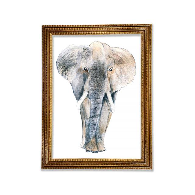 Elephant Drawing - Print Latitude Vive Size: 42cm H x 29.7cm W x 3cm D on Productcaster.